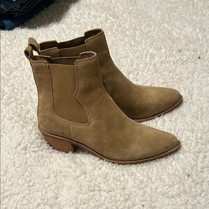 Suede Tan Ankle Boots